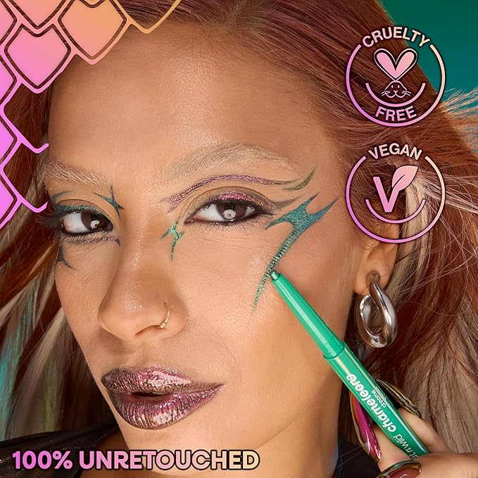 wet n wild Chameleon Chrome Eyeliner, Waterproof and Smudge-Proof, Multichrome Color Shift, Long-Lasting 18-Hour Wear, Cruelty-Free & Vegan - Planet Disco