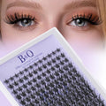 B&Q Wispy Lash Clusters Full B31,Eyelash Clusters 156PCS Comfortable band Cluster Eyelash Extensions,8-18mm Volume Individual Lashes Lightweight D Curl Lash Clusters Soft Eyelashes Natural Look(B31)