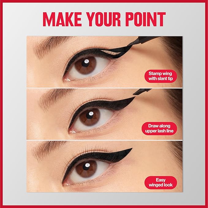 Revlon Liquid Eyeliner Pen, ColorStay Wing Line Eye Makeup, Waterproof, Smudge-proof, Longwearing with Angled Felt Tip, Wing Line