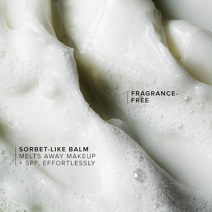 Farmacy Sensitive Skin Makeup Remover Cleansing Balm - Green Clean Waterproof Makeup Remover Balm + Oil Cleanser for Face - Melts Make Up + SPF - Hydrates + Softens Skin - Fragrance-Free (100ml)