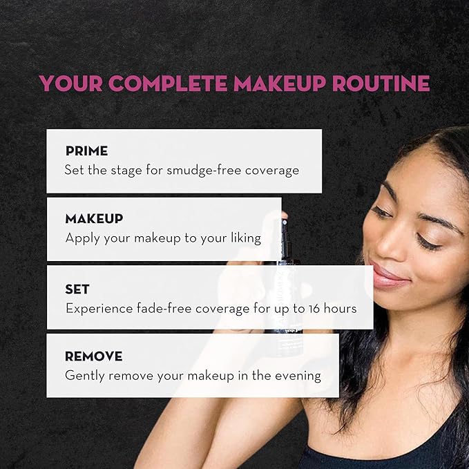 Skindinavia The Makeup Finishing Spray, Oil Control Makeup Setting Spray, All-Day Wear, Long-Lasting Up to 16+ Hours, Heat-Resistant & Waterproof, Fine Mist, 4.0 Oz