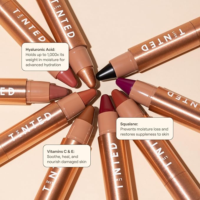 Live Tinted Huestick Multistick: Eye, Lip, & Cheek All In One Makeup stick with Hyaluronic Acid, Squalane, Twistable Crayon Design, Vegan Formula, Made for a Creamy Blendable Feel, Free 3g / 0.1oz