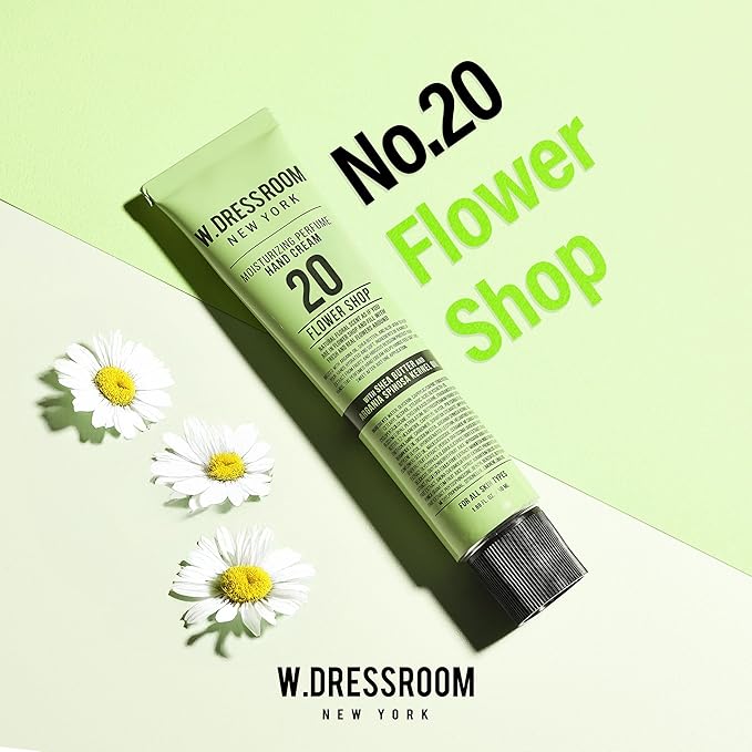 W.Dressroom Moisturizing Hand Cream for Dry Hands, Non-Greasy, Quick-Absorbing Korean Hand Lotion, Travel Size 1.69 fl oz (50 ml), No.20 Flower Shop Scent
