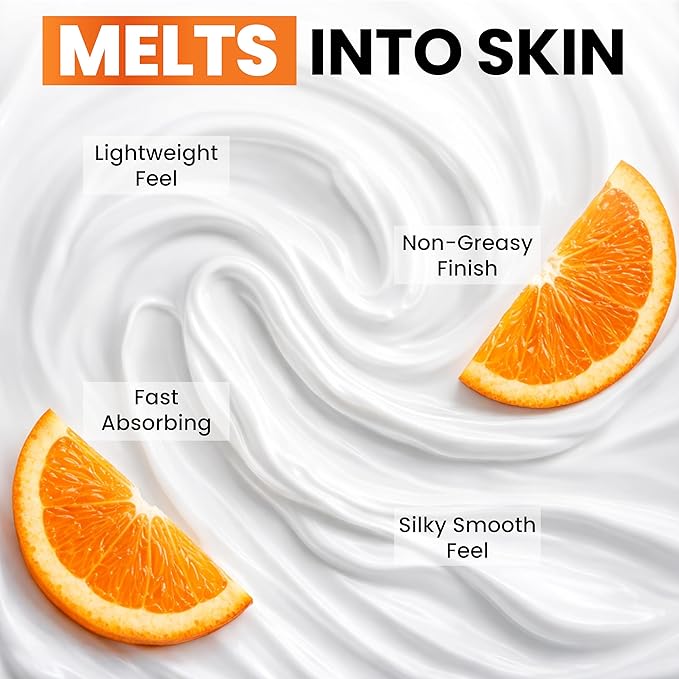 Vitamin C Moisturizer for Face - Vitamin C Cream for Face - Brightening & Anti Aging Cream for Women with Ferulic Acid & Peptides - Evens Skin Tone, Reduces Dark Spots & Fine Lines - All Skin Types