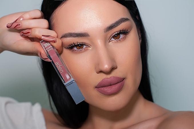 ADEN - 2 in 1 - Matte Liquid Lipstick & Lip Liner Set - 7ML - Non-Smudge & Quick Drying - Highly Pigmented - Long Duration with Hydration - Made in Italy (06 Force)