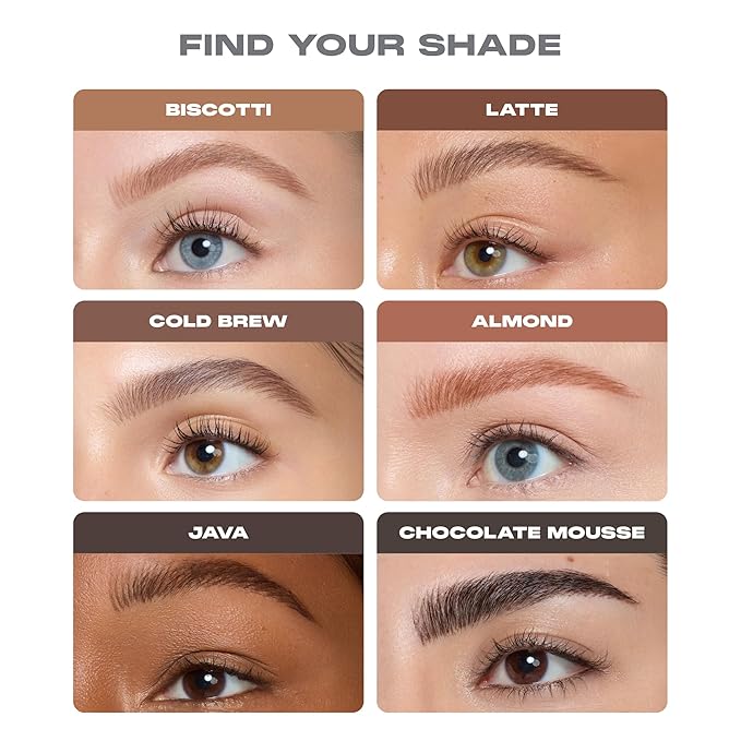 Morphe Nano Brow Pencil - Ultrafine Eyebrow Pencil for Hairlike Strokes - Precision Eye Makeup with Spoolie Brush for Natural Definition and Long-Lasting Wear - Java (0.001 oz)
