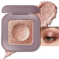 Duochrome Glitter Eyeshadow, Ultra-Fine Color Shifting Metallic Shimmer, High Pigment Holographic Single Eye Makeup, Long Lasting & Buildable Eye Shadow (#1 Champagne Pink)