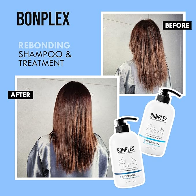 Rebonding Treatment For All Hair Types | For Damaged, Dry, Brittle, Colored, Permed, and Chemically-Treated Hair | Safe for Hard Water | Reconnect Broken Disulfide Bonds