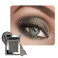 KYDA Chameleon Smoky Black Eyeshadow, Chameleon Chrome Metallic Eye Shadow, Smooth Pressed Powder Palette, High Pigment Glitter Eyeshadow, Lasting Eye Glitters Makeup with Mirror