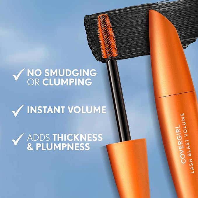 COVERGIRL Lash Blast Volume Waterproof Mascara (Very Black) & Perfect Point Plus Eyeliner Pencil (Black Onyx) - Twin Pack
