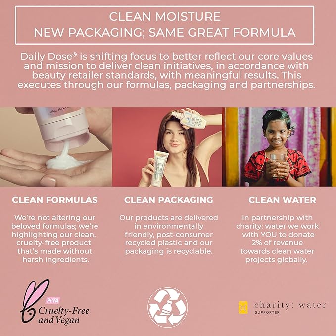 DAILY DOSE Award-Winning Deep Conditioner Hair Mask/Masque - Treatment for Dry, Damaged & Colored Treated Hair - Paraben Free, Phthalates Free, Vegan & Cruelty Free - for All Hair Types