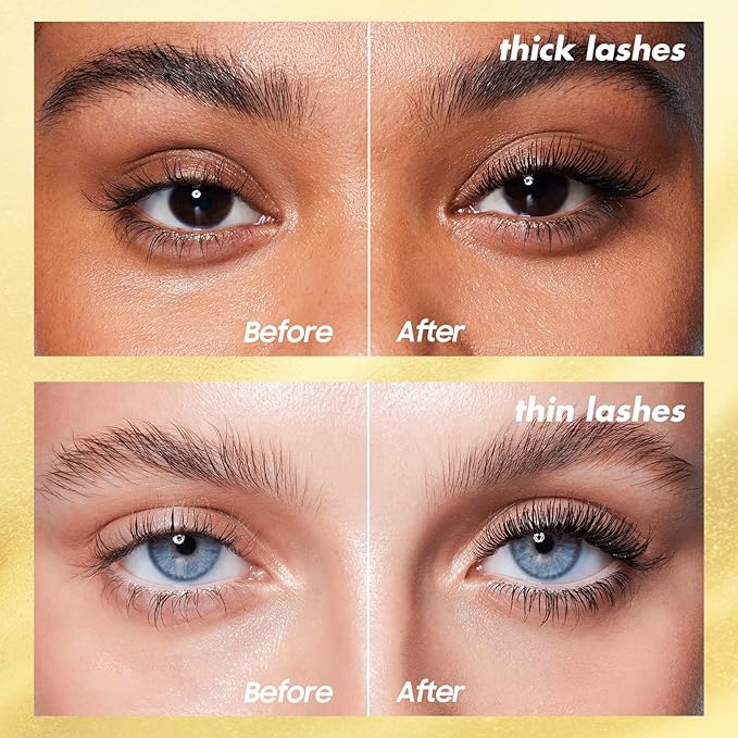 Volume and Length Liquid Mascara - Lengthening & Thickening Softer Fuller Lashes Black Mascara 5x Longer Washable, Curling Eyelashes and Fast Dry, Create Charming Eye Makeup (Black)