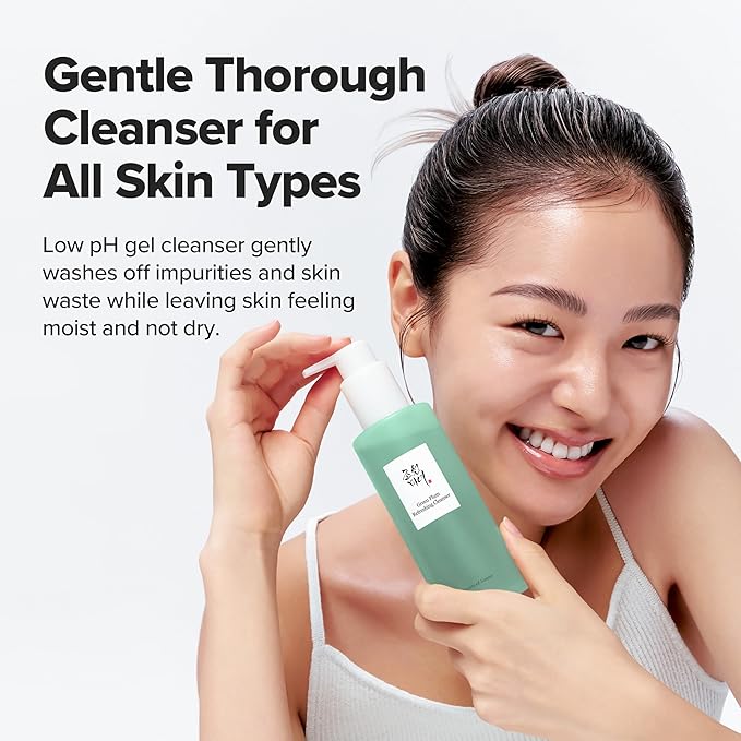 Beauty of Joseon Green Plum Refreshing Cleanser Gel Type Deep Pore Cleansing, Acne Face Wash, Blackhead Remover for All Skin Types, Korean Skincare 100ml, 3.38 fl.oz
