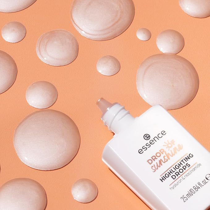 essence | Drop of Sunshine Highlighter Drops | Lightweight, Buildable, Hydrating Healthy Glow, Multi-Use Formula | Vegan & Cruelty Free