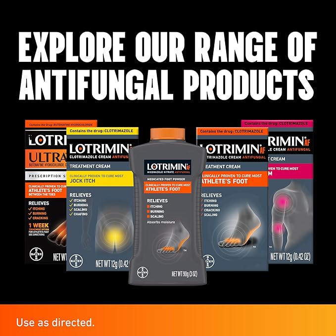 Lotrimin Ultra 1 Week Athlete's Foot Treatment, Prescription Strength Butenafine Hydrochloride 1%, Cures Most Athlete’s Foot Between Toes, Cream, 0.53 Ounce (15 Grams) (Packaging May Vary)