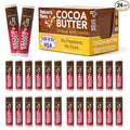 Nature's Bees Cocoa Butter Lip Balm, Shea Butter Flavor, Hydrating Lip Care for Dry Lips, Made in the USA with Coconut Oil, Beeswax, Vitamin E, & Aloe, 0.15 oz Each, 24 Pack - Packaging May Vary