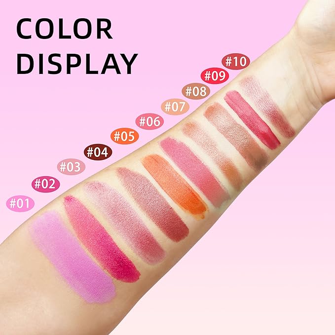 Liquid Blush, Long-lasting & Blendable Liquid Blush for High-Pigment Color, Achieve a Soft, Dewy, Healthy Natural Finish (06-Cream Orange, 0.2 Ounce)