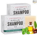 J.R.LIGGETT'S Shampoo Bar - Jojoba & Peppermint Formula, All Natural Solid Bar Shampoo for Hair with Jojoba Oil, Peppermint Essential Oil, Sulfate-Free Hair Cleanser for Balanced Scalp, 3.5oz -2 Pack