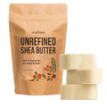 Raw Shea Butter – 100% Pure Unrefined African Shea Butter | Deep Moisturizer for Dry Skin, Hair & Scalp | DIY Body Butter, Lip Balm & Soap Base | Smoky Scent (8 oz Block)