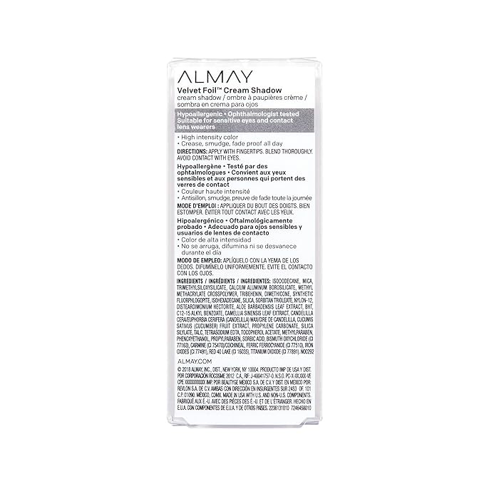 Almay Velvet Foil Cream Shadow, Violet Eyelet, 0.36 fl. oz., metallic eyeshadow