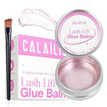CALAILIS Lash Lift Glue Balm, Lash Lift Adhesive Strong Sticky for Perfect Eyelash Perm & Brow Lamination, Fruit Flavor Eyelash & Eyebrow Glue Balm (Peach, 5g)