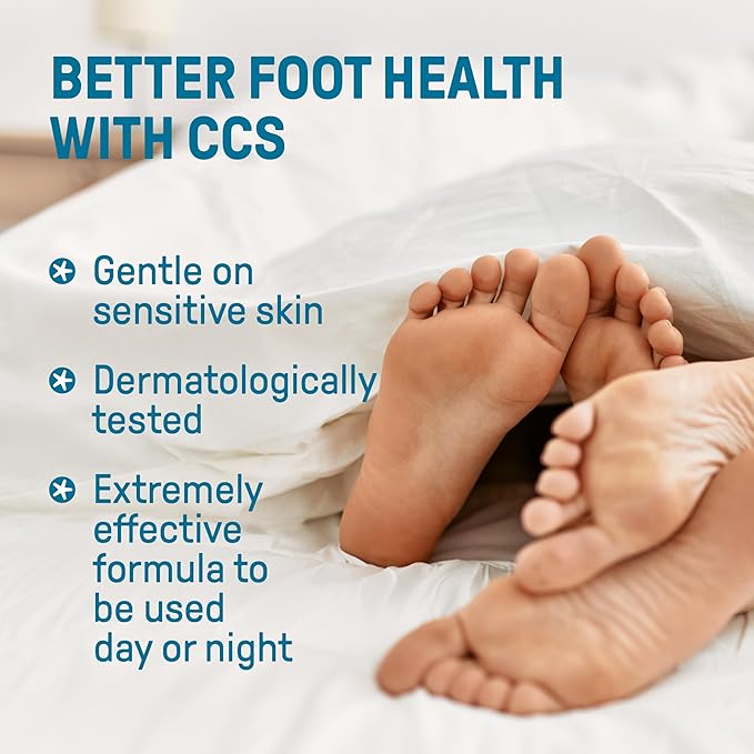 CCS Foot Care Cream, Professional Formula for Dry, Callused Feet, Vegan Formula With Urea and Eucalyptus Oil, No Parabens or Sulfates, Clinically Tested, Doctor Recommended, 5.9 fl oz (175ml)