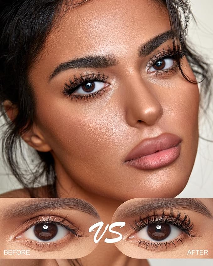 Venus Lash Clusters Kit Short 8-14mm Wispy Natural Cluster Lashes Kit Fake Lashes Eyelash Clusters Kit DIY Individual Eyelash Extension Kit with 0.03mm Ultra-Thin Invisible Wide Lash Band