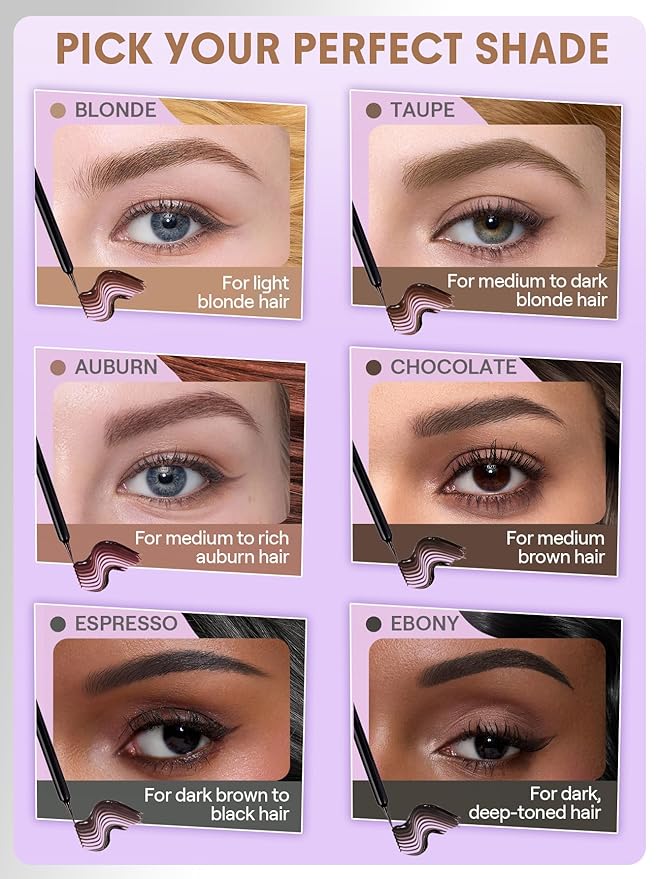 SHEGLAM Tint Lock Tattoo Peel off Brow Gel - Taupe Eyebrow Color