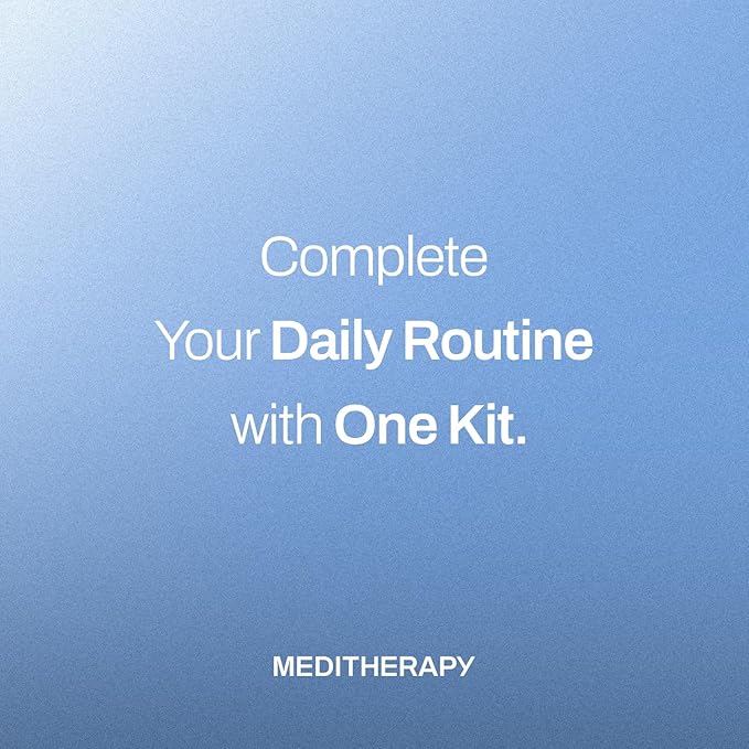 MEDITHERAPY Gentle Boost Kit – Korean Skin Care Set with Retinal & Hyaluronic Acid Serum & Squalane Moisturizer, Anti-Aging & Hydrating Routine, Beginner-Friendly, Travel & Gift