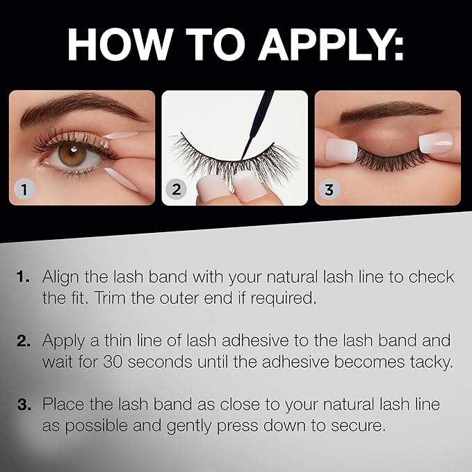 Ardell 3D Faux Mink Lashes 863 - Multi-Dimensional False Eyelashes Natural Look Strip Wispy Lashes, 4 Pairs