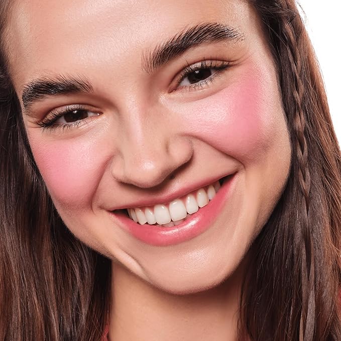 essence | Soft Touch Bouncy Blush | Lightweight, Buildable Cream to Powder Blush | Long-Lasting Natural Flush | Vegan & Cruelty-Free Makeup (20 Electric Peony)