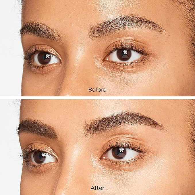 JOAH Brow Down To Me Dual Brow Pencil and Gel, Triangular Tip, Tinted Gel, Long-Lasting Vegan Formula, Smudge-Free Pencil Tip, Lightweight, Water-Resistant, Soft Brown
