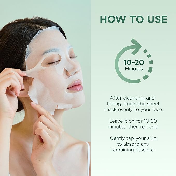 SKIN1004 Madagascar Centella Tea-Trica Relaxing Mask, Face Mask Skincare for Oily & Blemish Prone Skin, Soothing & Calming Relief Care for Sebum & Impurities, Korean Skin Care, 0.81 fl oz / 24ml * 5ea