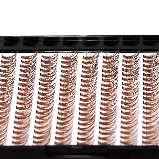 →VAYATOR False Eyelashes 3Styles D Curl 10-18mm 200Pcs To Choose Lashes Extensions Cluster Individual Lash Extensions Reusable False Eyelashes Easy Grafting （Dark Brown-D Curl-16mm）