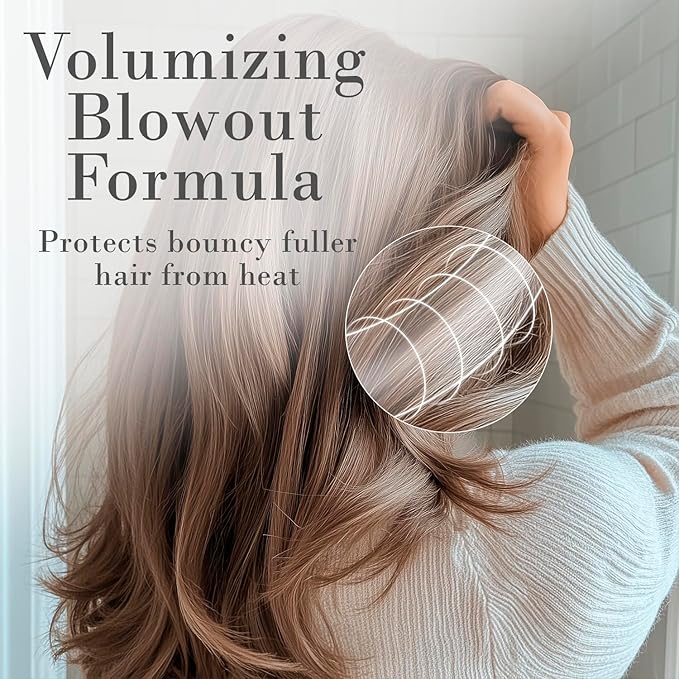 VoCÊ Haircare – Natural Volume Mist | Heat Protection Volumizing Blowout Spray | Non-Toxic, Cruelty-Free, Vegan Haircare for Fine Hair with Panthenol, Acai Berry, and Brazil Nut Oil (8.5 oz | 250ml)