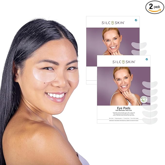 Silc Skin Silicone Eye Pads Reusable Overnight Eye Patches, Medical Grade Silicone For Fine Lines And Puffiness, 120 Day Supply