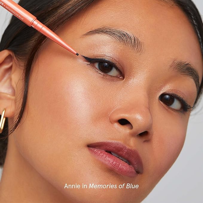SOSHE Beauty - Waterproof Precision Eyeliner Refill | 1.5mm Smudge-Proof Gel Liner| Cruelty-Free, Certified Plastic Negative (Memories of Blue - Navy Blue, REFILL)
