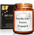 You're Engaged Candles for Women, Bride to be, Bachelorette - Gift for Newly Engaged Couples Fiance- Bridal Shower Gift for Her Sister Daughter Friends - Relaxing Lavender Vanilla Soy Candle