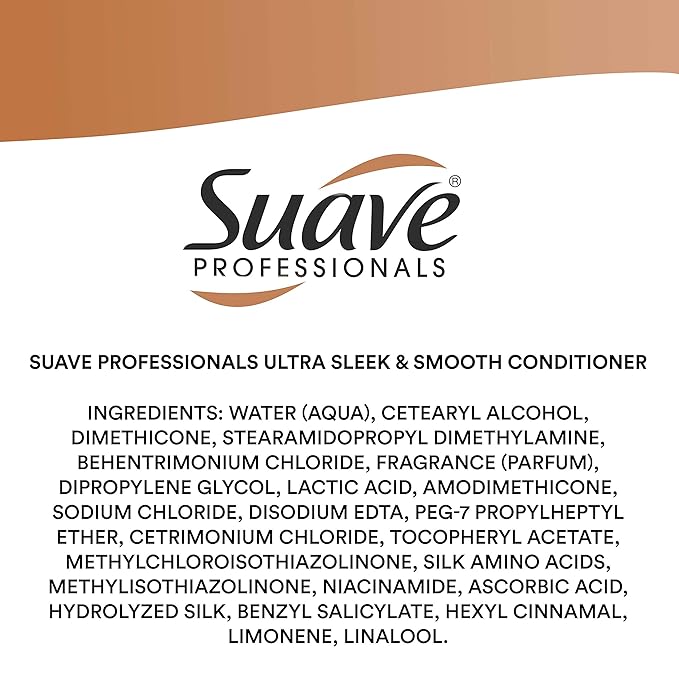 Suave Professionals Smoothing Conditioner for Frizz Control Ultra Sleek and Smooth Deep with Vitamin E for Hair 28 oz