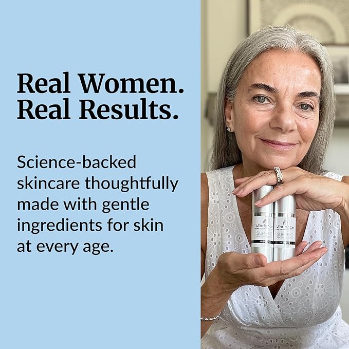 Vibriance Super C Serum for Mature Skin - All-in-One Vitamin Formula Hydrates, Firms, Lifts, Smooths, Targets Age Spots, Wrinkles, 1 fl oz