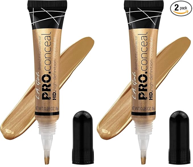 L.A. Girl Champagne Highlighter Concealer, 0.28 Oz (Pack of 2)