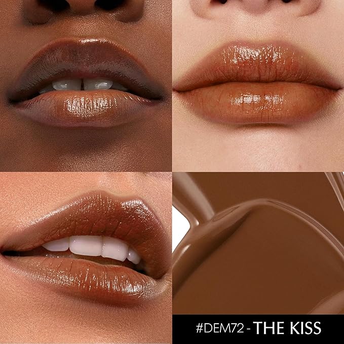Depuplum Brown Lipstick for Women Moisture Lip Gloss Tinted Lip Balm Sheer Lipsticks for Mother's Day Nourishing Hydrate Glossy Lipstick for Dry Lips (DM72 Brown)