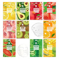 10 Pack Sheet Face Mask Set,Moisturizing Long Lasting Facial Sheet Masks Combo,Hydrating Face Masks for All Skin Types