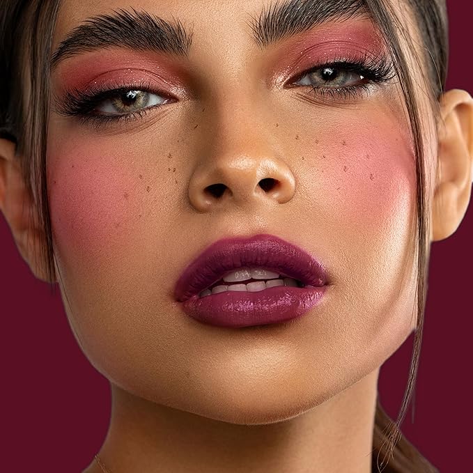 Depuplum Dark Purple Lipstick for Women Moisture Lip Gloss Tinted Lip Balm Sheer Lipsticks for Mother's Day Nourishing Hydrate Glossy Lipstick for Dry Lips,DM93 Grape Purple