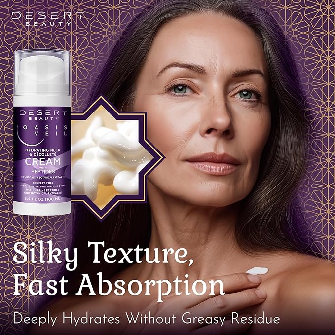 Neck Firming Cream - Tightening and Lifting Formula - Peptides, Collagen, Hyaluronic Acid - Neck Cream for Women Over 50-3.38 fl oz