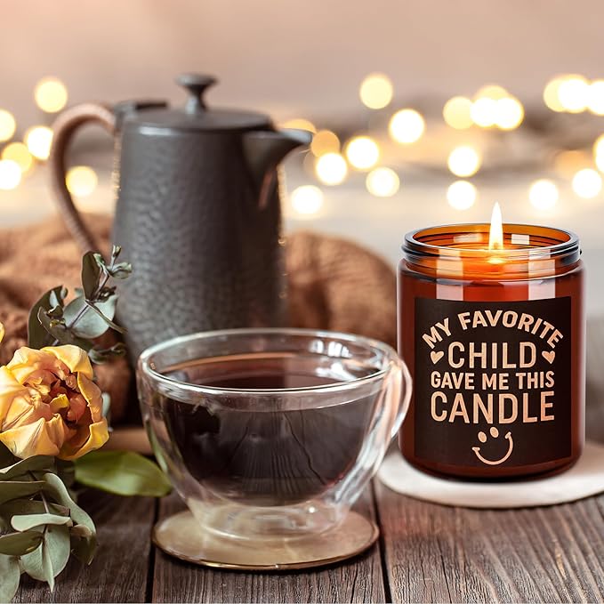 Funny Gift for Mom Dad Grandma - Candles for Birthday Mothers Day Fathers Day - Aromatherapy Relax Gifts for Women Men - Non Toxic, Natural Soy Wax Lavender Vanilla Calming Jar Candle for Home