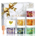 Gifts for Women & Men - 9-Piece Floral Epsom Salt Gift Set for Women with 6 x 120g Epsom Salt, Bath and Body Gift Set in Elegant Box | Christmas, Mothers Day, Valentines Day, Birthday Gifts
