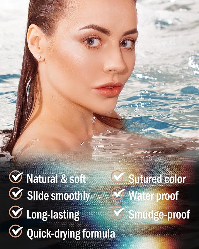 Eyebrow Pomade Kit,Long Lasting Waterproof Medium Brown Tinted Eye Brow Pomade Set with Brush Razor,Smudge-proof Eyebrow Cream Tint Brow Tinting Gel,Christmas Makeup Gift for Women Girl-02