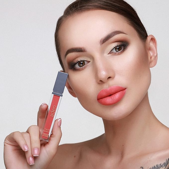 Lipstick for Women & Lip Liner Pencil – Liquid Matte Lipstick Long Lasting – Lip Combo Sets with Lip Stain Long Lasting Waterproof & lip liner stain – Lip Kit Pigmented-Non Smudge-Made in Italy 01