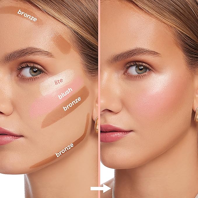 Colourpop Sunkissed Essentials Makeup Kit - Cream Bronzer Stick + Cream Highlighter Stick - Makeup Set for Buildable Glow, Contouring & Sunkissed Definition - Vegan & Cruelty-Free (2 Count)